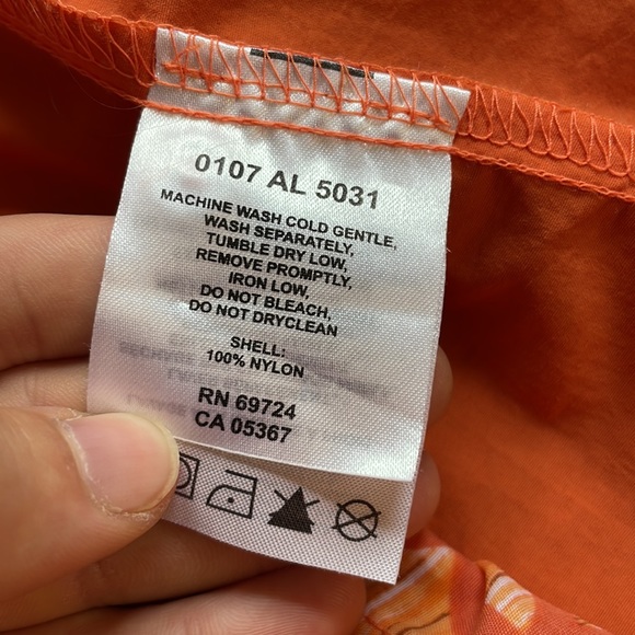 Columbia orange nylon shorts skort - Picture 12 of 12